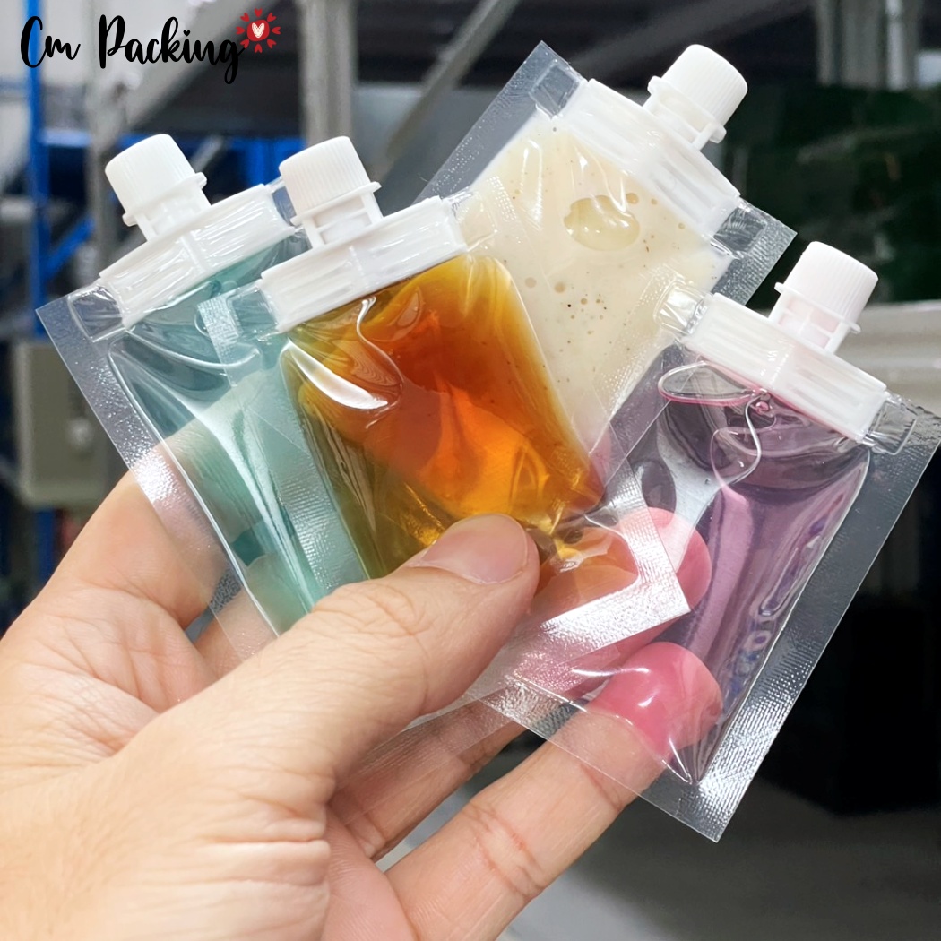 (100ใบ) ซองน้ำจิ้มน้ำสลัดฝาจุก+ไซริงค์สำหรับบรรจุ เหมาะกับร้าน delivery ตลาดนัด เพิ่มมูลค่าเพิ่ม ใช้งานง่าย ไม่หกเลอะเทอะ