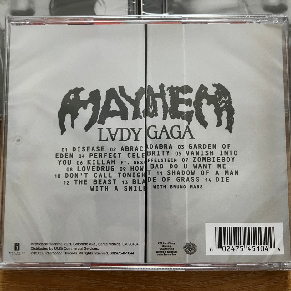 CD ซีดีเพลง LADY GAGA / MAYHEM CD,ALBUM ,US มือหนึ่ง ซีล