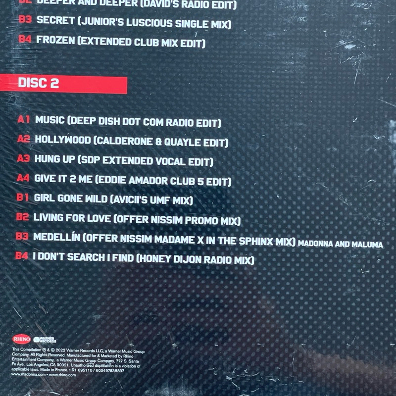 แผ่นเสียง Madonna - Finally Enough Love , 2 x Vinyl, LP, Compilation, Remastered ,มือหนึ่ง ซีล