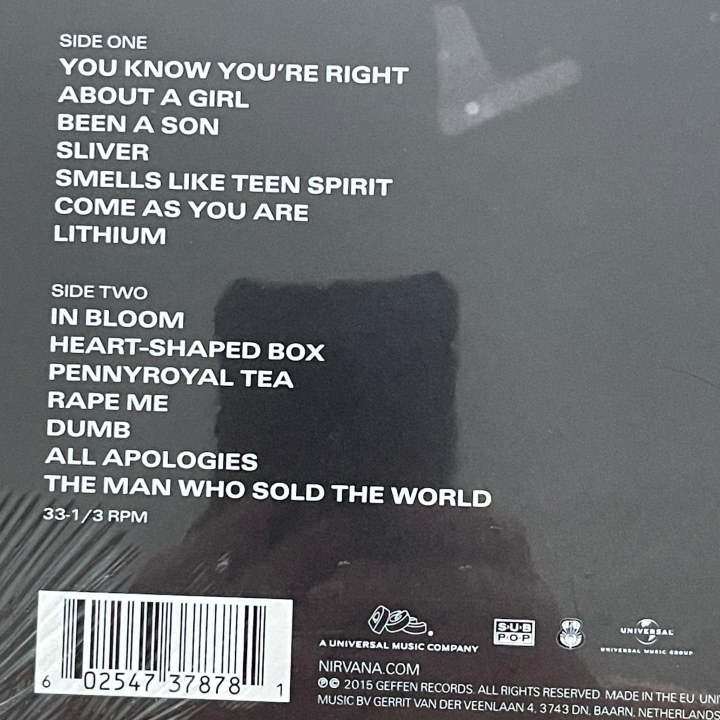 แผ่นเสียง อัลบั้มรวมเพลง Nirvana - Nirvana ,Vinyl, LP, Compilation, Reissue, 180 Gram EU มือหนึ่ง ซีล