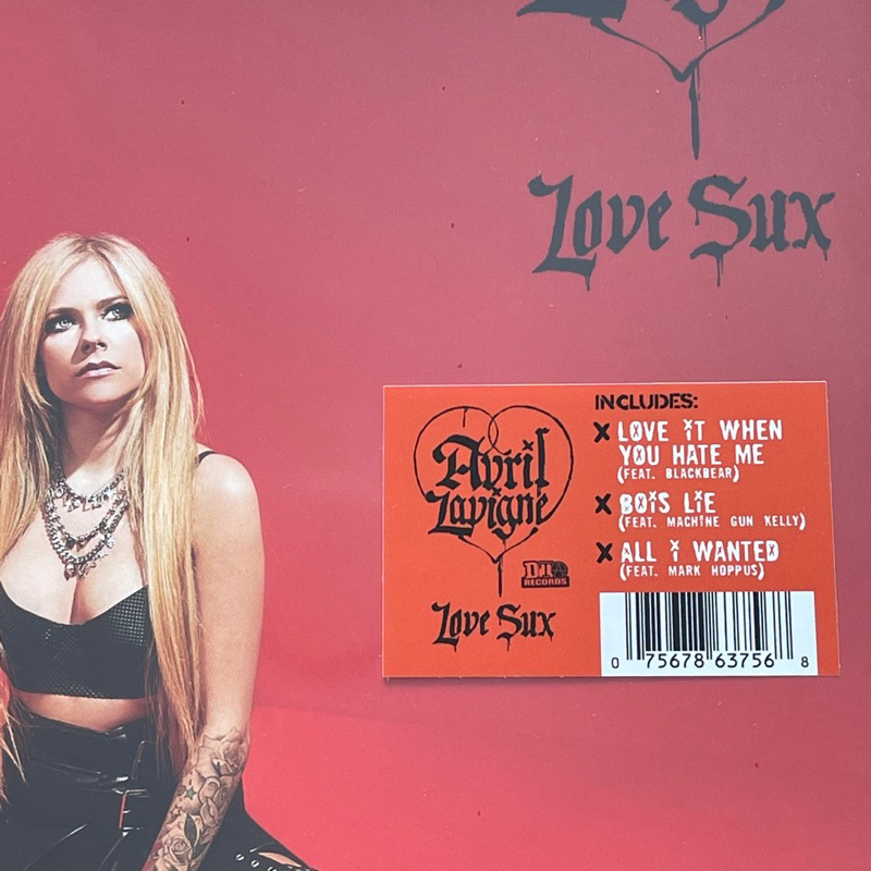 แผ่นเสียง Avril Lavigne - Love Sux , Black vinyl , LP, Album แผ่นเสียงมือหนึ่ง ซีล