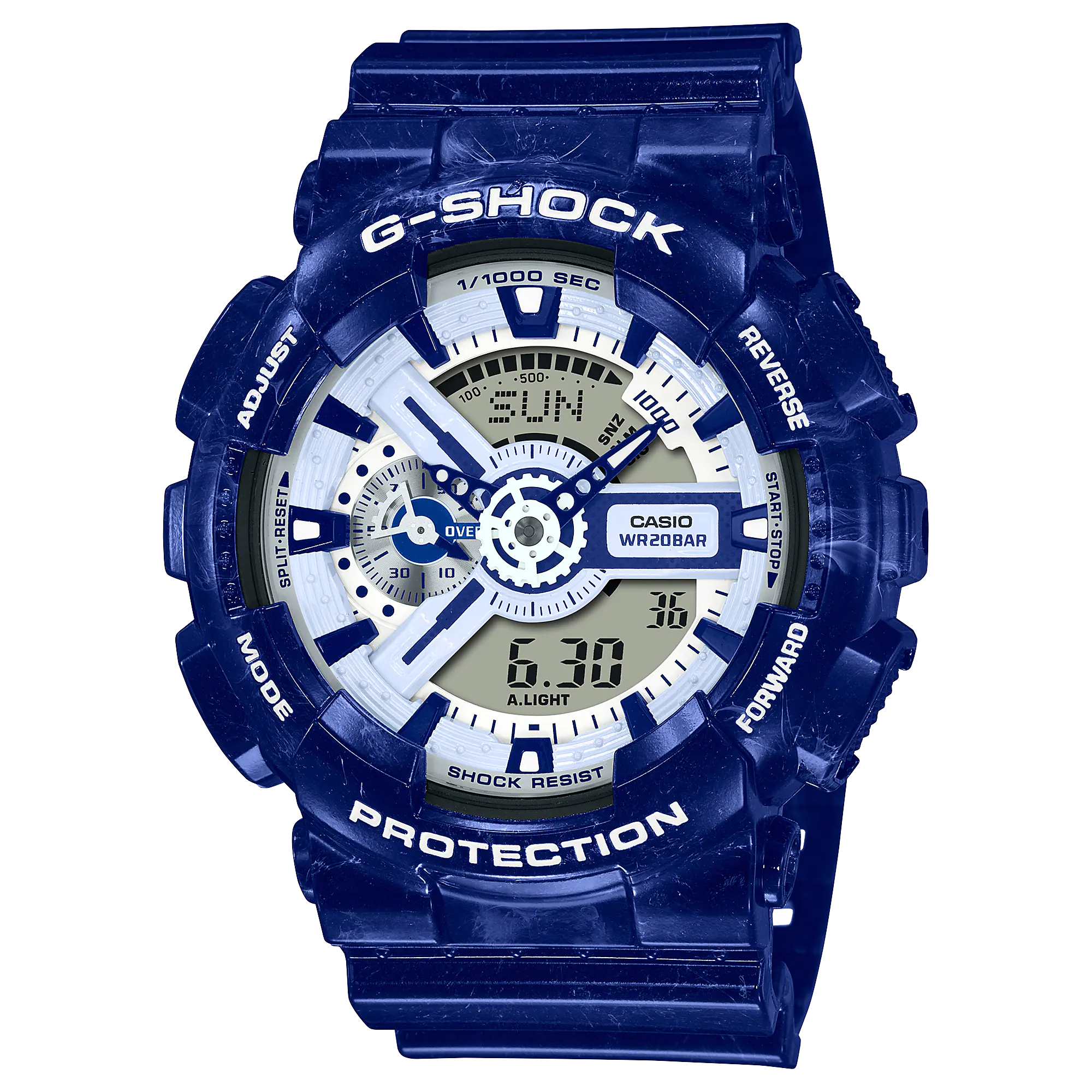 GA-110BWP-2A | อะนาล็อก-ดิจิตอลมาตรฐาน | G-SHOCK | นาฬิกา | CASIO