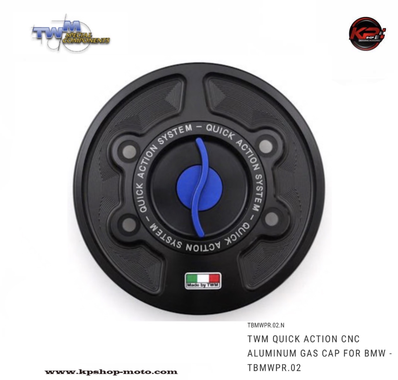 ฝาถัง TWM QUICK ACTION CNC ALUMINUM GAS CAP FOR BMW S1000R/ S1000RR/ M1000R/ M1000RR
