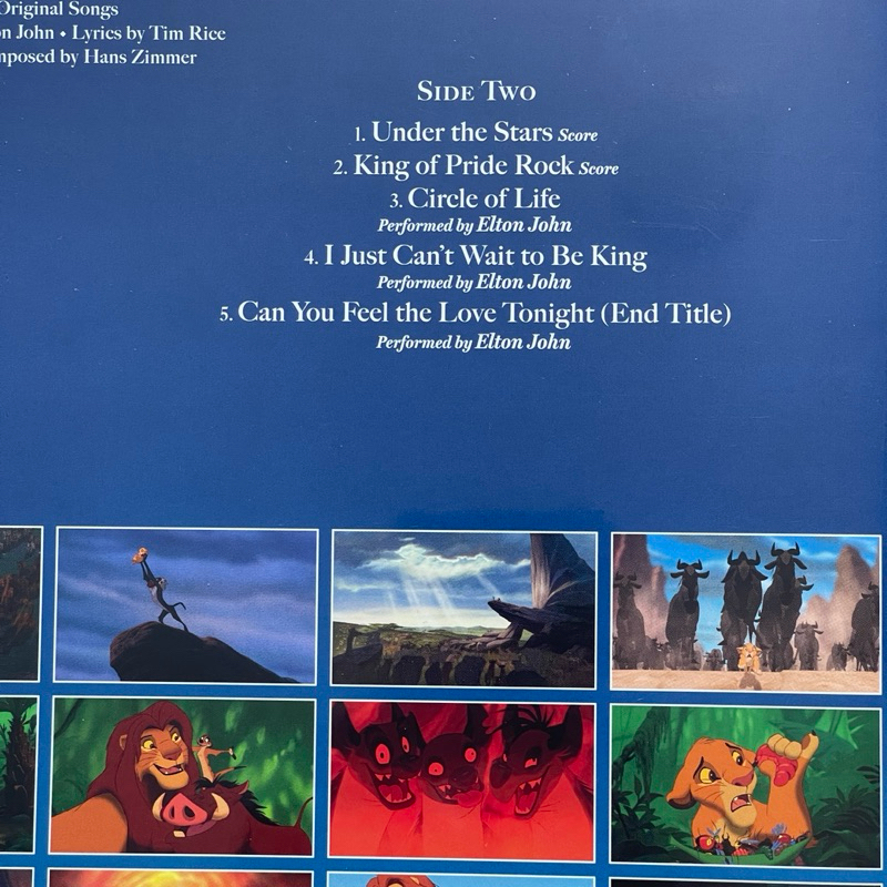 แผ่นเสียง Disney The Lion King (Original Motion Picture Soundtrack) Vinyl,Picture Disc, Zoetrope, 30th Anniversary มือหนึ่ง ซีล