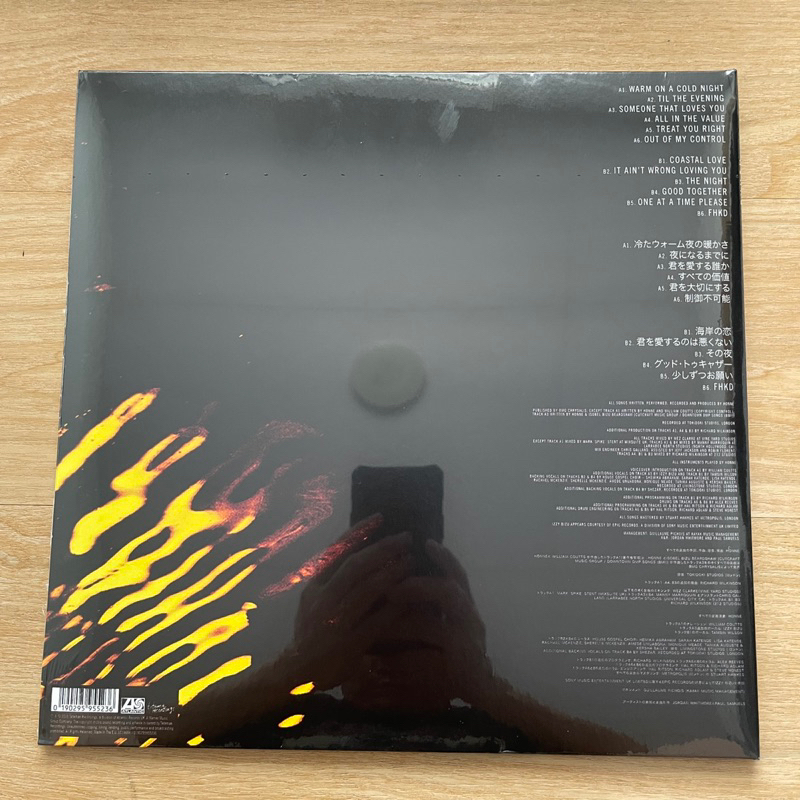 แผ่นเสียง Honne – Warm on a Cold Night , Black vinyl , LP, Album EU, มือหนึ่ง ซีล