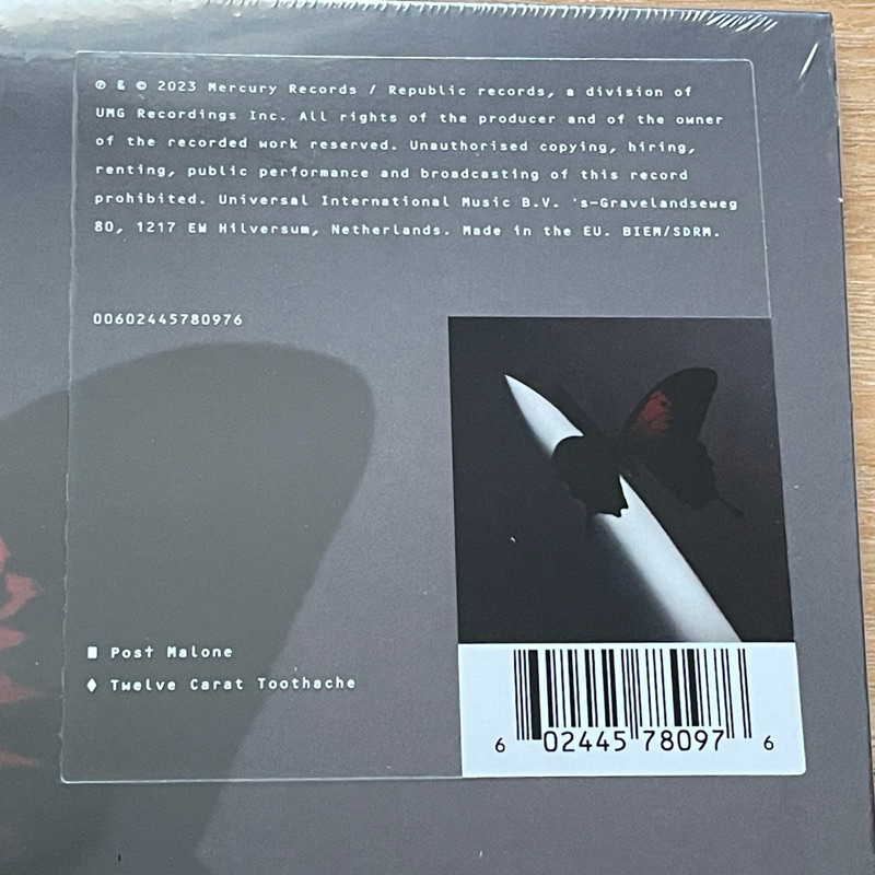 แผ่นเสียง Post Malone - Twelve Carat Toothache, 2 x Vinyl, LP, Album, Silver, Gatefold แผ่นเสียงมือหนึ่ง ซีล