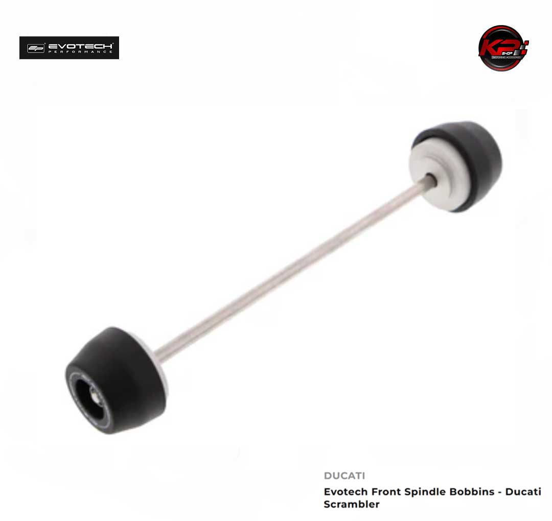 กันล้มหน้า Evotech Front Spindle Bobbins - Ducati Scrambler