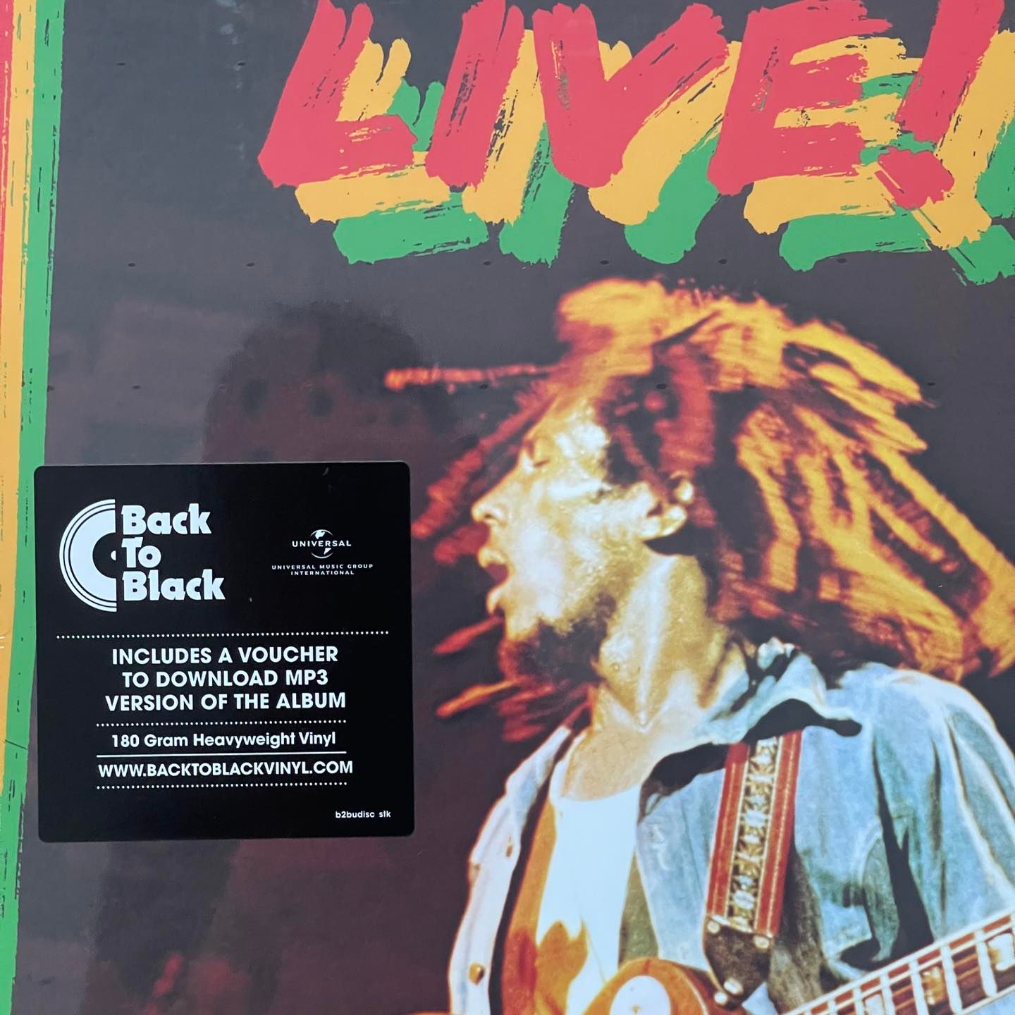แผ่นเสียง Bob Marley & The Wailers - Live! ,Vinyl, LP, Album, Reissue, Remastered, 180 Gram มือหนึ่ง ซีล