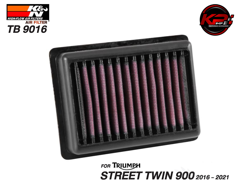 กรองอากาศ K&N TRIUMPH STREET TWIN 900 (16-21) (TB 9016)