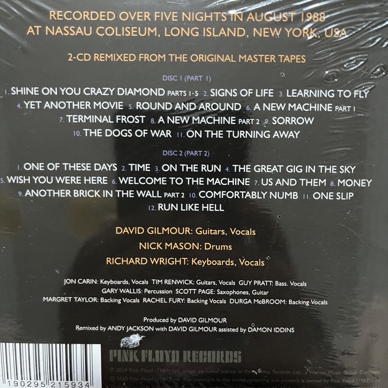 CD ซีดีเพลง Pink Floyd – Delicate Sound Of Thunder (แผ่นแท้ ใหม่ ซีล)