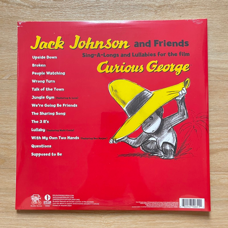 แผ่นเสียง Jack Johnson - Sing-A-Longs And Lullabies For The Film Curious George ,Vinyl Us มือหนึ่ง ซีล