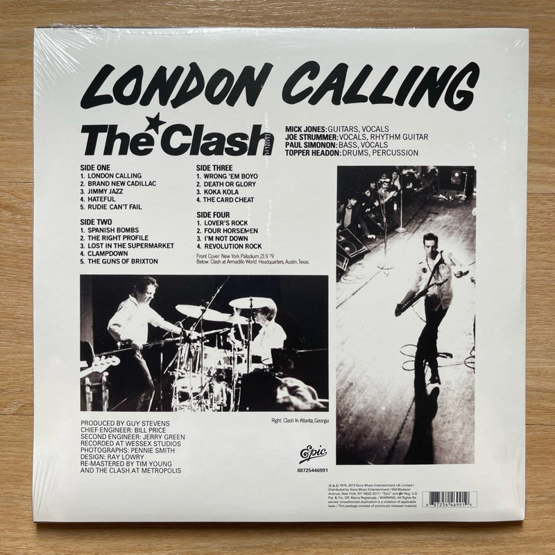 แผ่นเสียง The Clash - London Calling , 2 x Vinyl, LP, Album, Reissue, Remastered, 180 Gram มือหนึ่ง ซีล