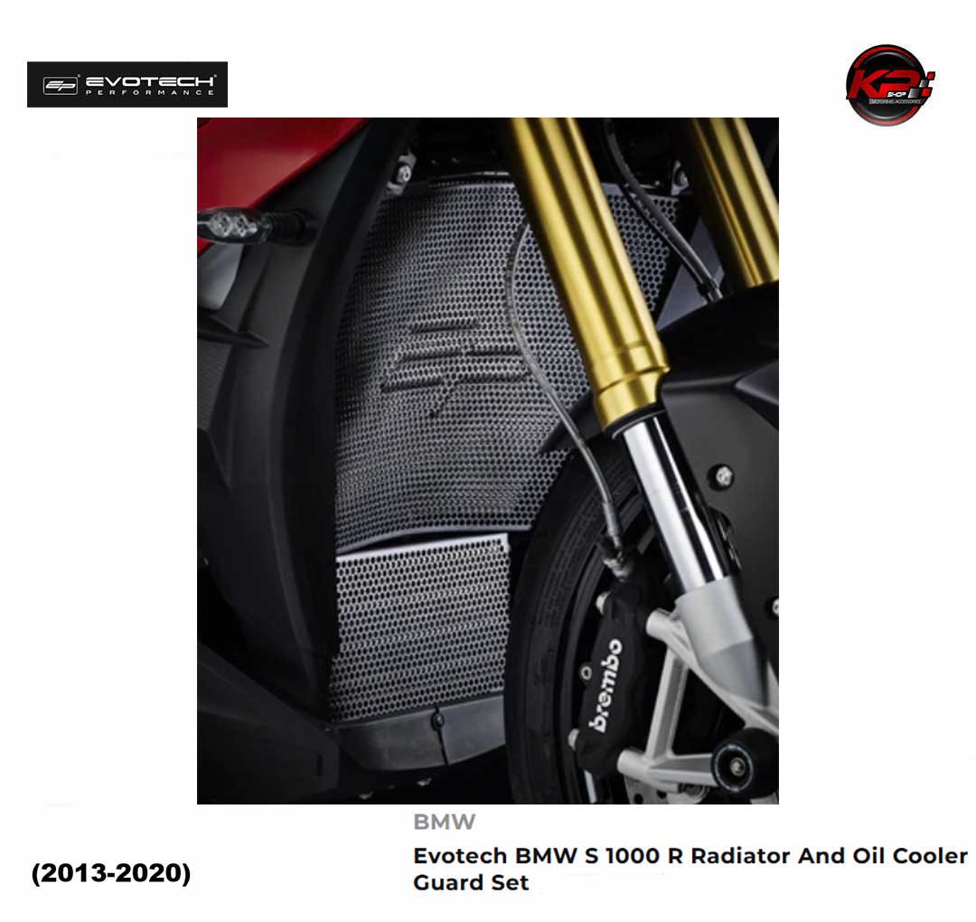 การ์ดหม้อน้ำ & การ์ดออยส์ Evotech BMW S 1000 R Radiator And Oil Cooler Guard Set (2013-2020)