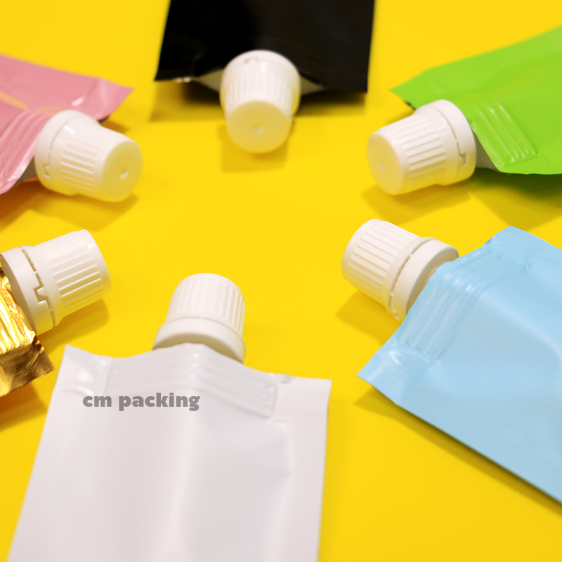 (100ใบ) ถุงติดจุก ซองแบ่งครีม สบู่ โลชั่น เทสเตอร์ ขนาด 10-20mL แบบฝาเกลียว ฝาขาว ฝาดำ