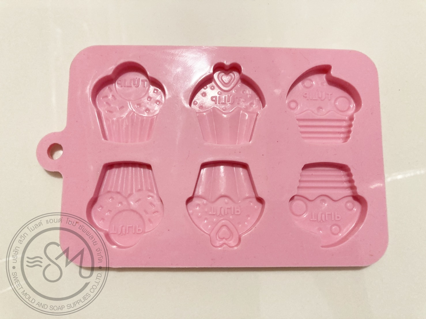 แม่พิมพ์ซิลิโคน แม่พิมพ์คัพเค้ก 6ช่อง ขนาด10กรัม : 007387