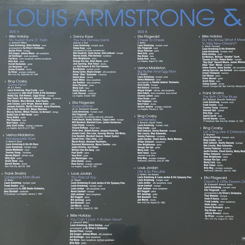 แผ่นเสียง Louis Armstrong Vocal Duets , LP, Compilation, Limited Edition, Blue, EU มือหนึ่ง ซีล