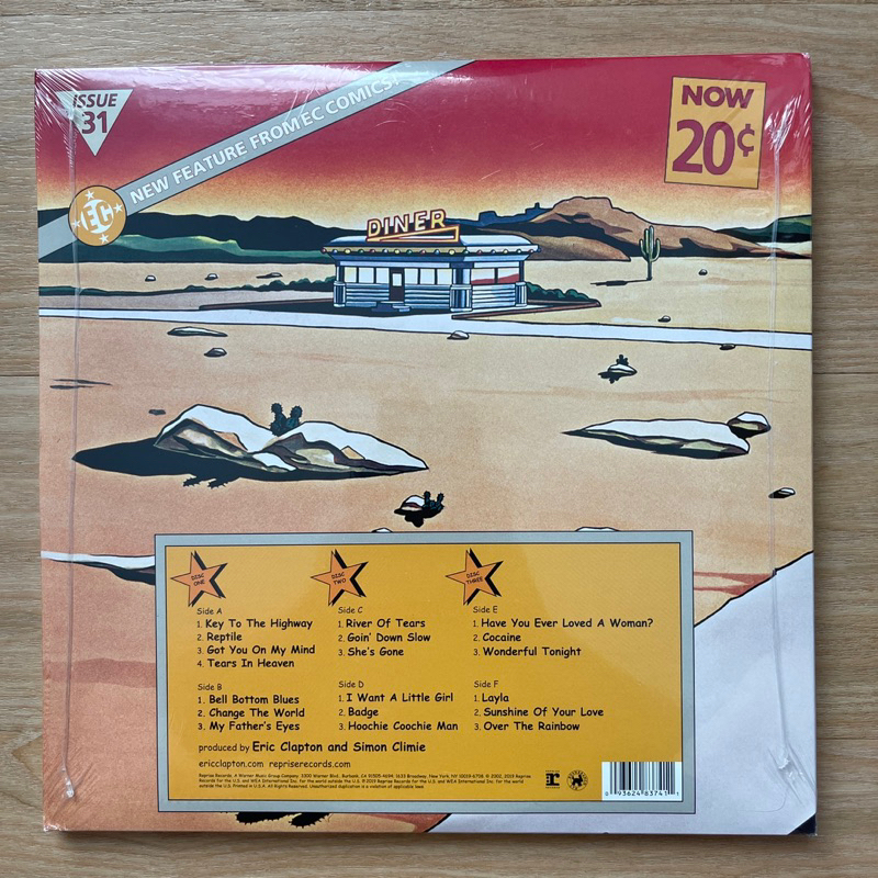 แผ่นเสียง Eric Clapton - One More Car, One More Rider (Live On Tour 2001) USA แผ่นเสียงมือหนึ่ง ซีล