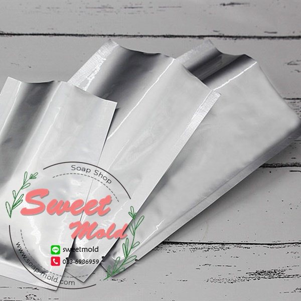 ถุงซองฟอยล์สีบรอนซ์เงิน 100 ชิ้น (คลิกเพื่อเลือกขนาด)