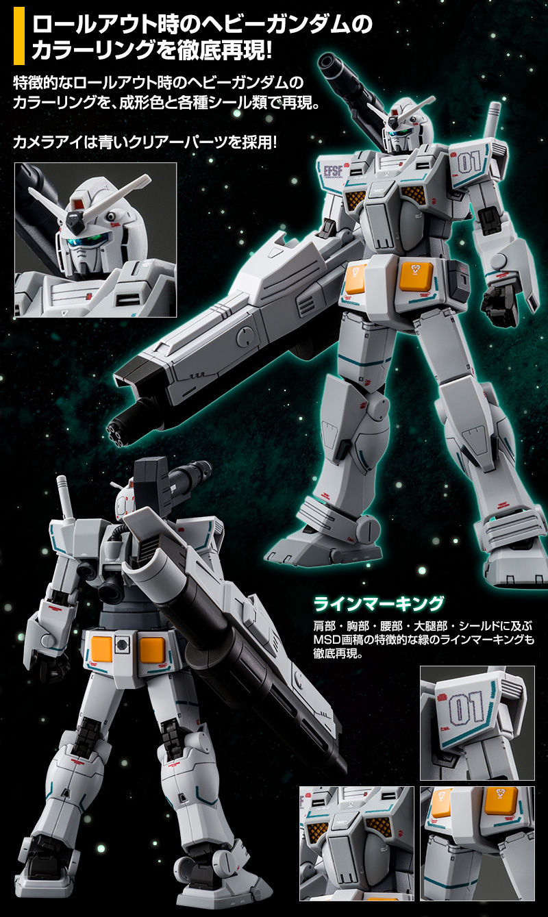 HG 1/144 HEAVY GUNDAM (ROLLOUT COLOR)