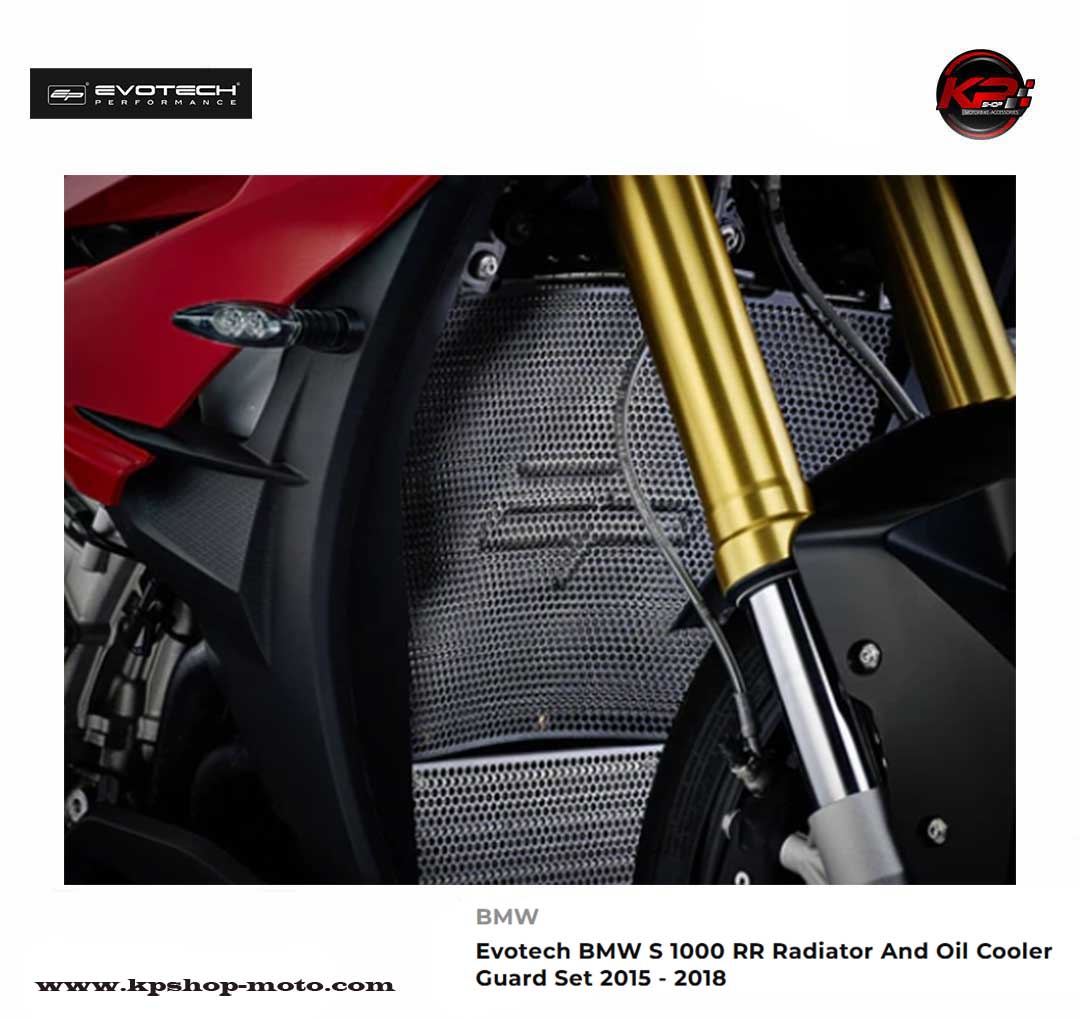 การ์ดหม้อน้ำ & การ์ดออยส์ Evotech BMW S 1000 RR Radiator And Oil Cooler Guard Set (2015 - 2018) / HP4 (2013-2016)