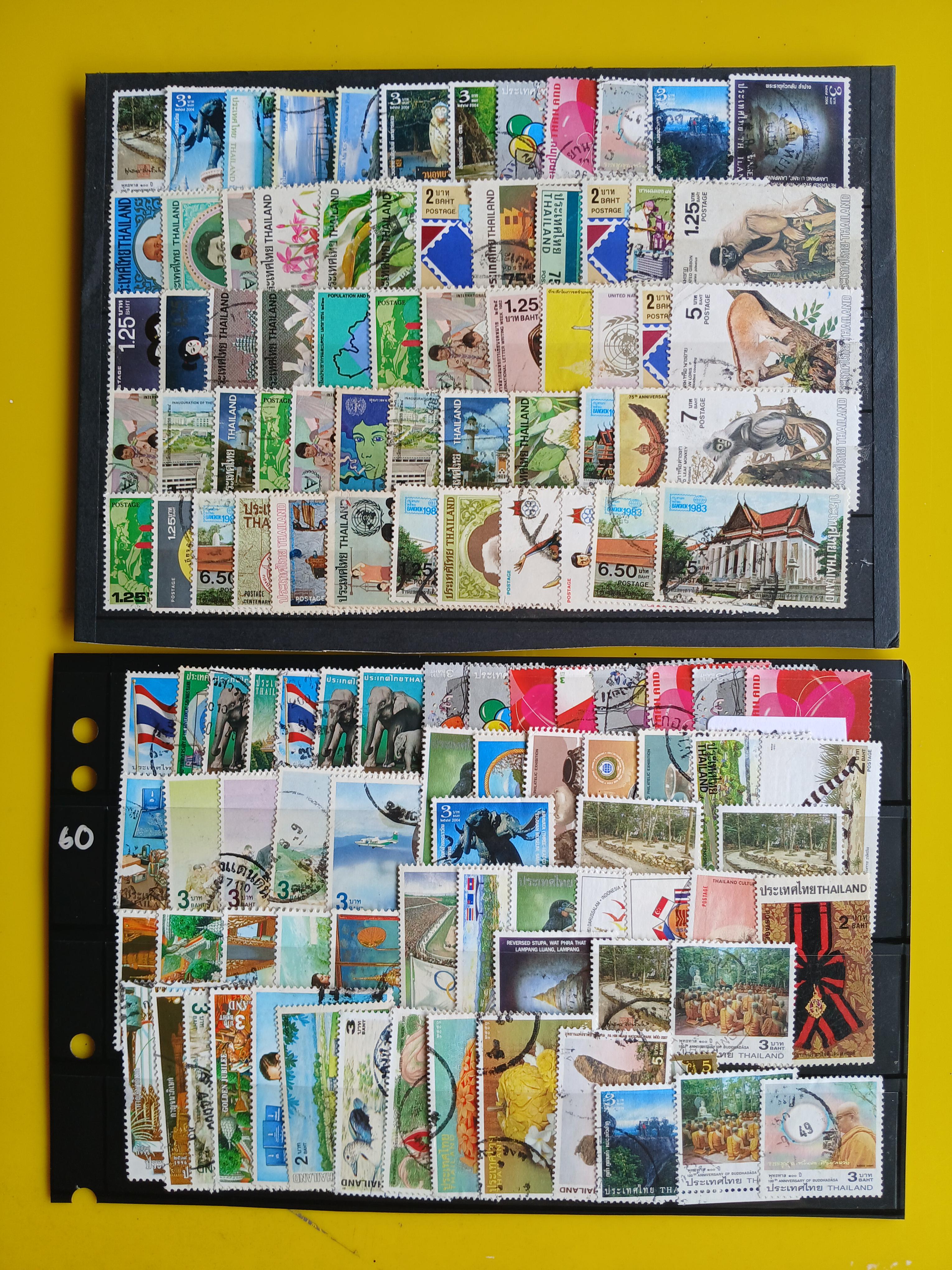 แสตมป์ไทยใช้แล้ว ส่งพร้อมเม้าท์ 240 ดวง L3