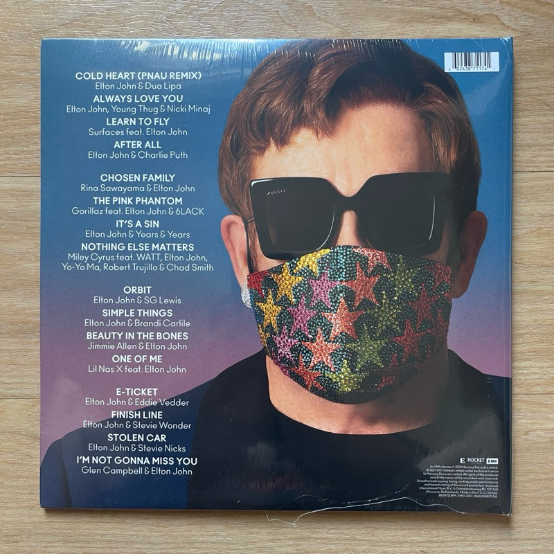 แผ่นเสียง Elton John - The Lockdown Sessions 2 x Black Vinyl, LP, Albumม EU มือหนึ่ง ซีล*มุมปกหลังด้านขวายับ