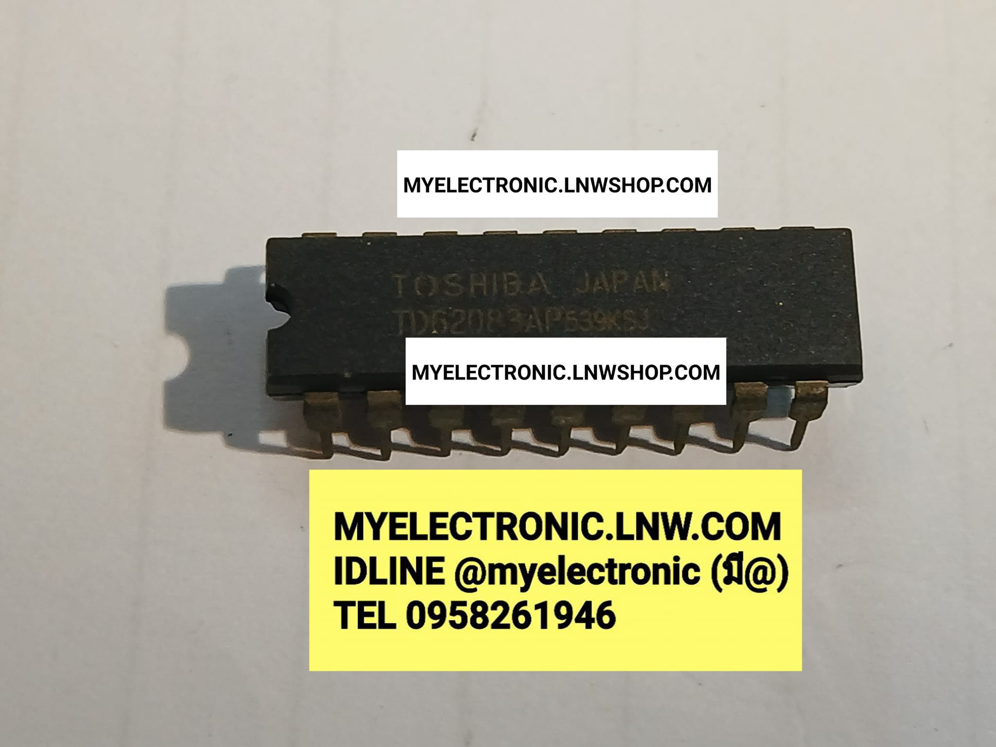 ขาย TD62083AP ตัวถัง DIP-18ขา ไอซี IC TD62083 AP ยี่ห้อ TOSHIBA โตชิบ้า ราคา ตัวละ . . . . . หน่วย บาท
