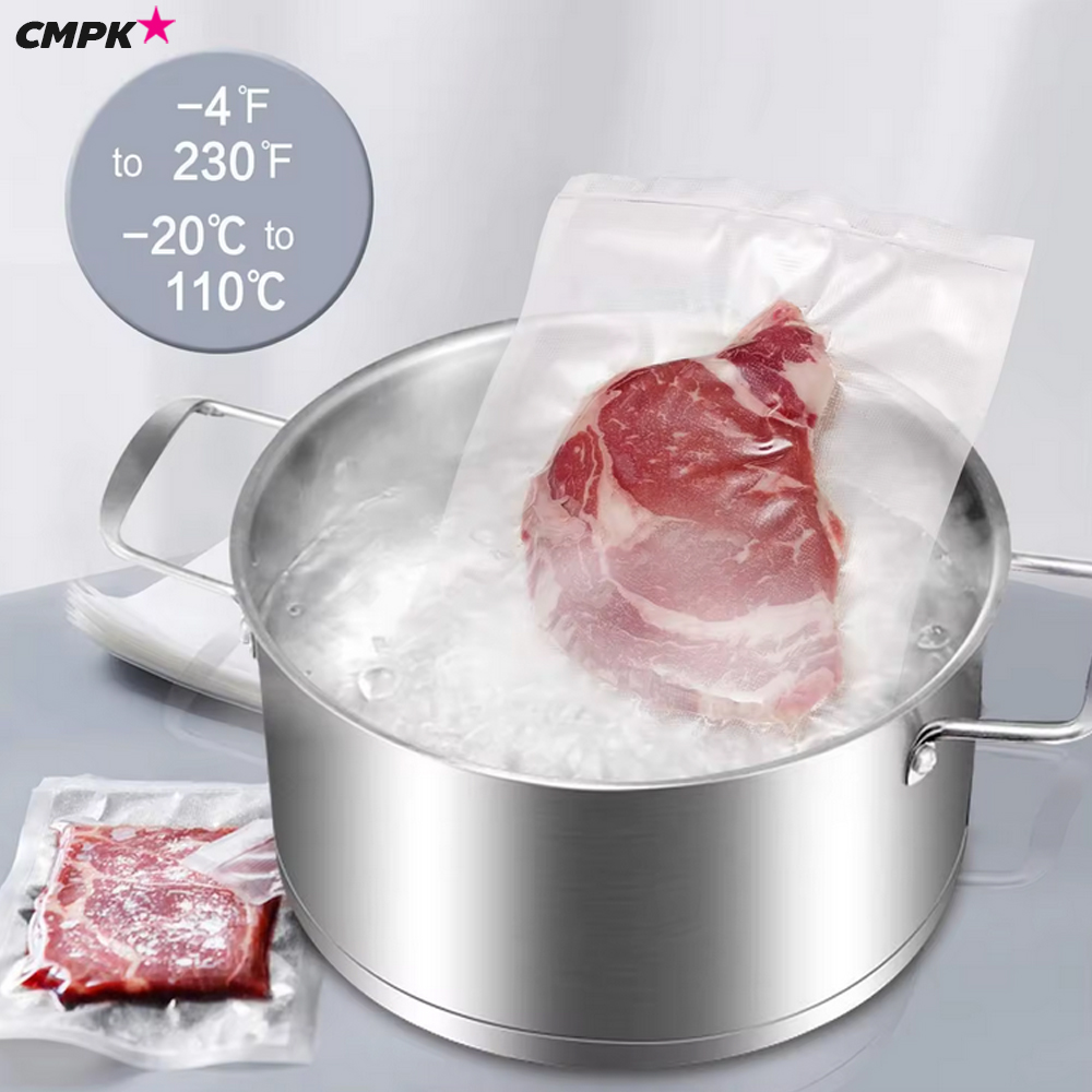 ถุงสูญญากาศ ถุงซูวี (Sous-Vide) สำหรับเก็บอาหาร ถุงแวคคัมลายนูน Vacuum bags ซองซีลสูญญากาศ
