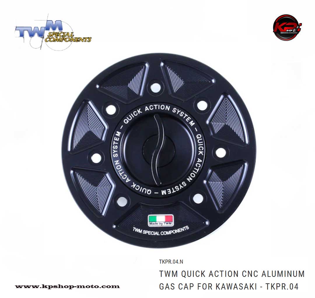 ฝาถัง TWM Quick Action CNC Aluminum Gas Cap for Kawasaki Z900 2025+