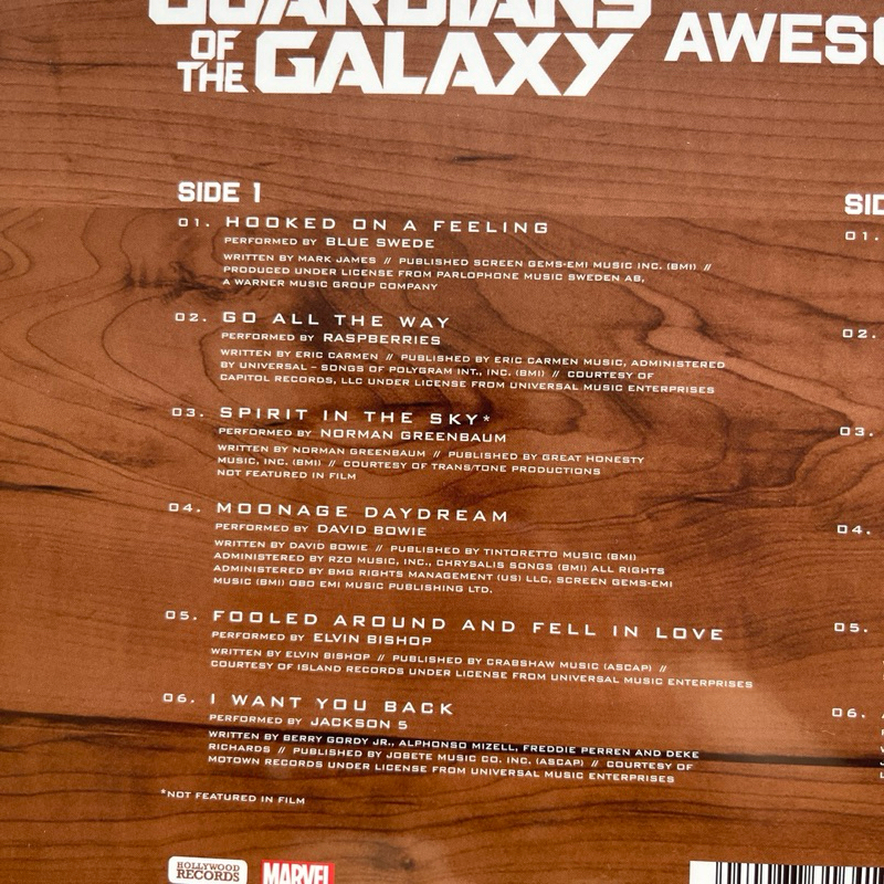 แผ่นเสียง Guardians Of The Galaxy Awesome Mix Vol. 1 ,Vinyl, LP, Compilation ,EU มือหนึ่ง ซีล