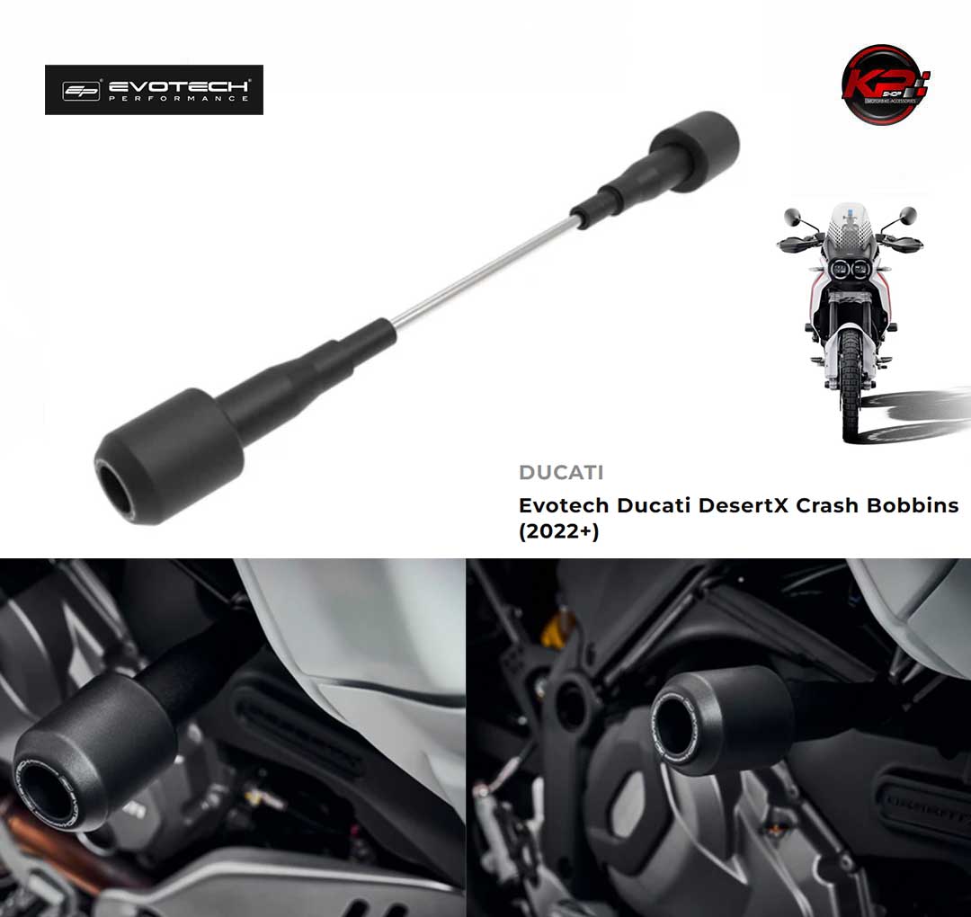 กันล้มกลาง Evotech Ducati DesertX Crash Bobbins (2022+)