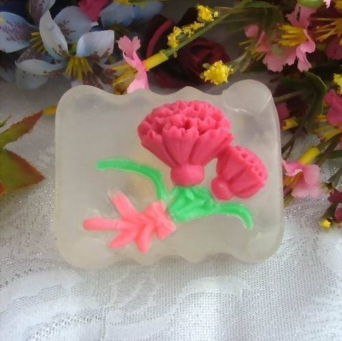 แม่พิมพ์สบู่ซิลิโคน รูป ดอกไม้ 1 ช่อง 98 g