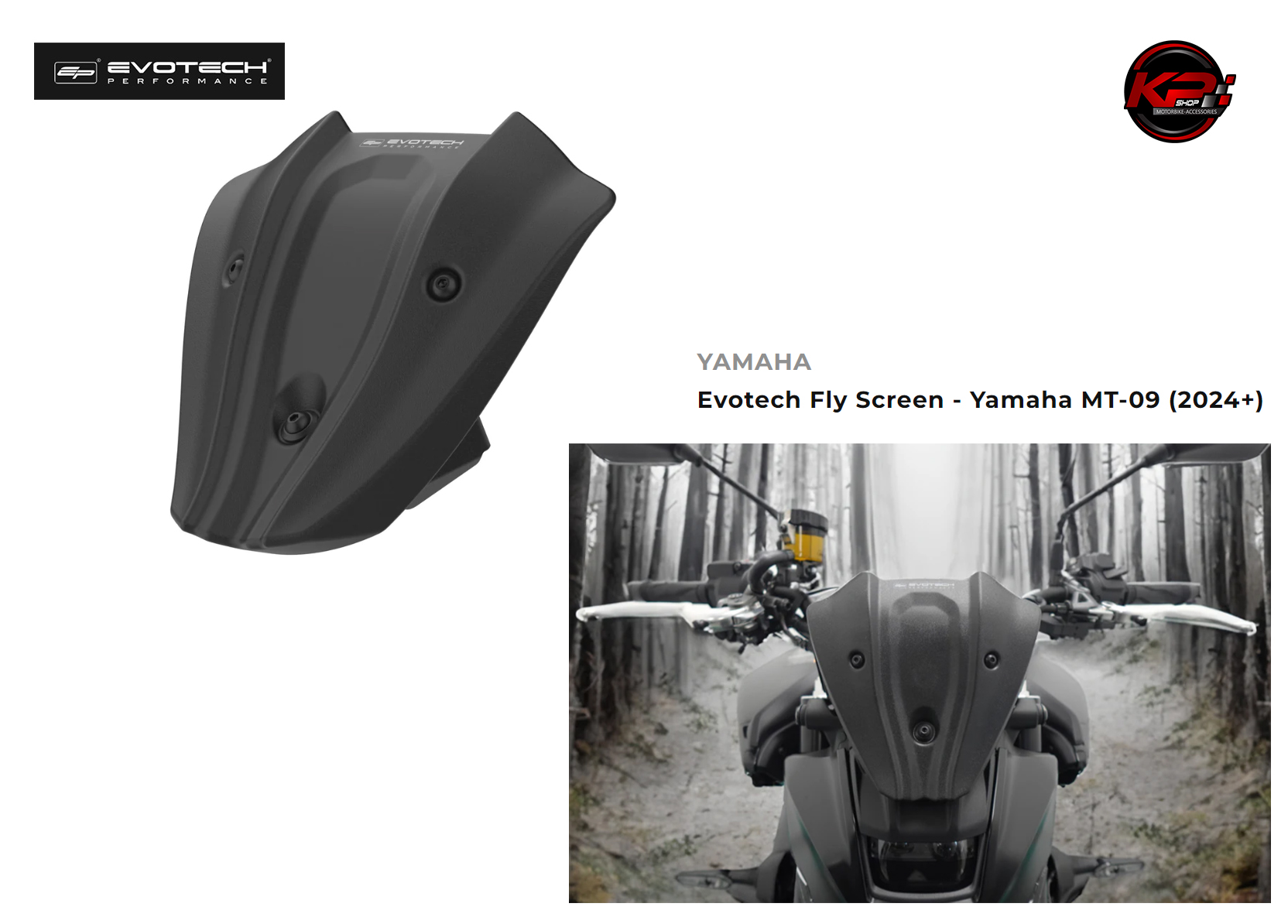 ชิวหน้า Evotech Fly Screen - Yamaha MT-09 (2024+)