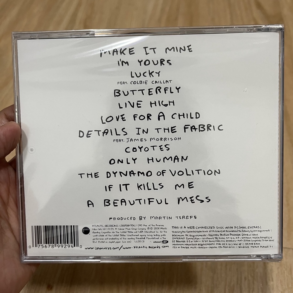 CD Jason Mraz – We Sing, We Dance, We Steal Things แผ่นแท้ ใหม่ ซีล