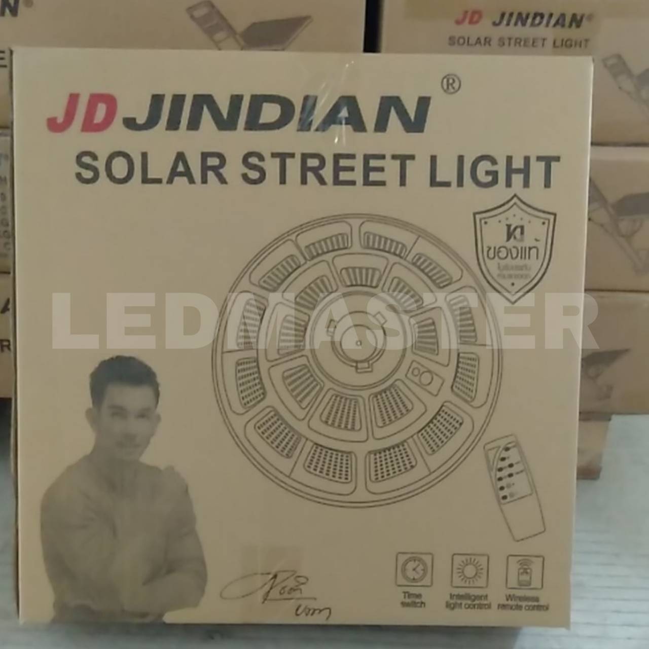 📢พร้อมส่ง รุ่น Premium โคม UFO JD-Jindian เเท้ สว่างมาก (มีคลิปรีวิว) โคมไฟโซล่าเซลล์ ปรับได้ 2 โหมด Sensor/สว่างคงที่ ไฟถนนโซล่าเซลล์ ไฟทาง พลังง