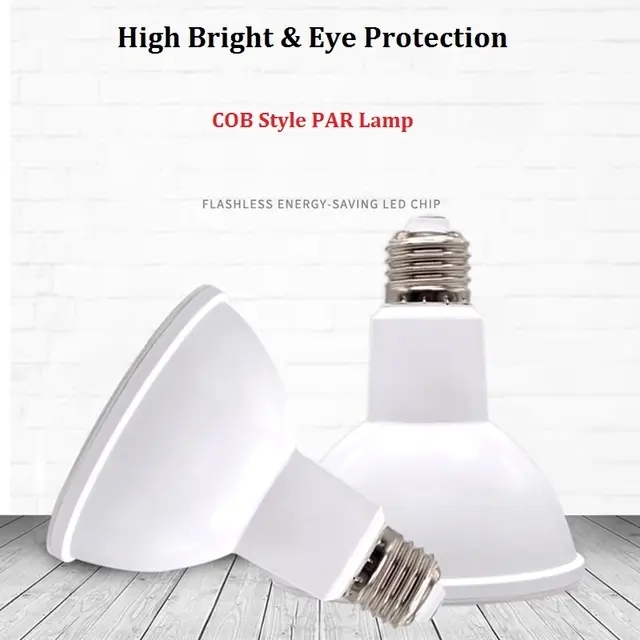 🔲Dimได้ รุ่นใหม่)หลอดไฟพาร์ Par38 Par30 Par20 LED ดิมหรี่แสง 20W 15W E27 กันน้ำ IP65COB สว่างสูง ทนมาก