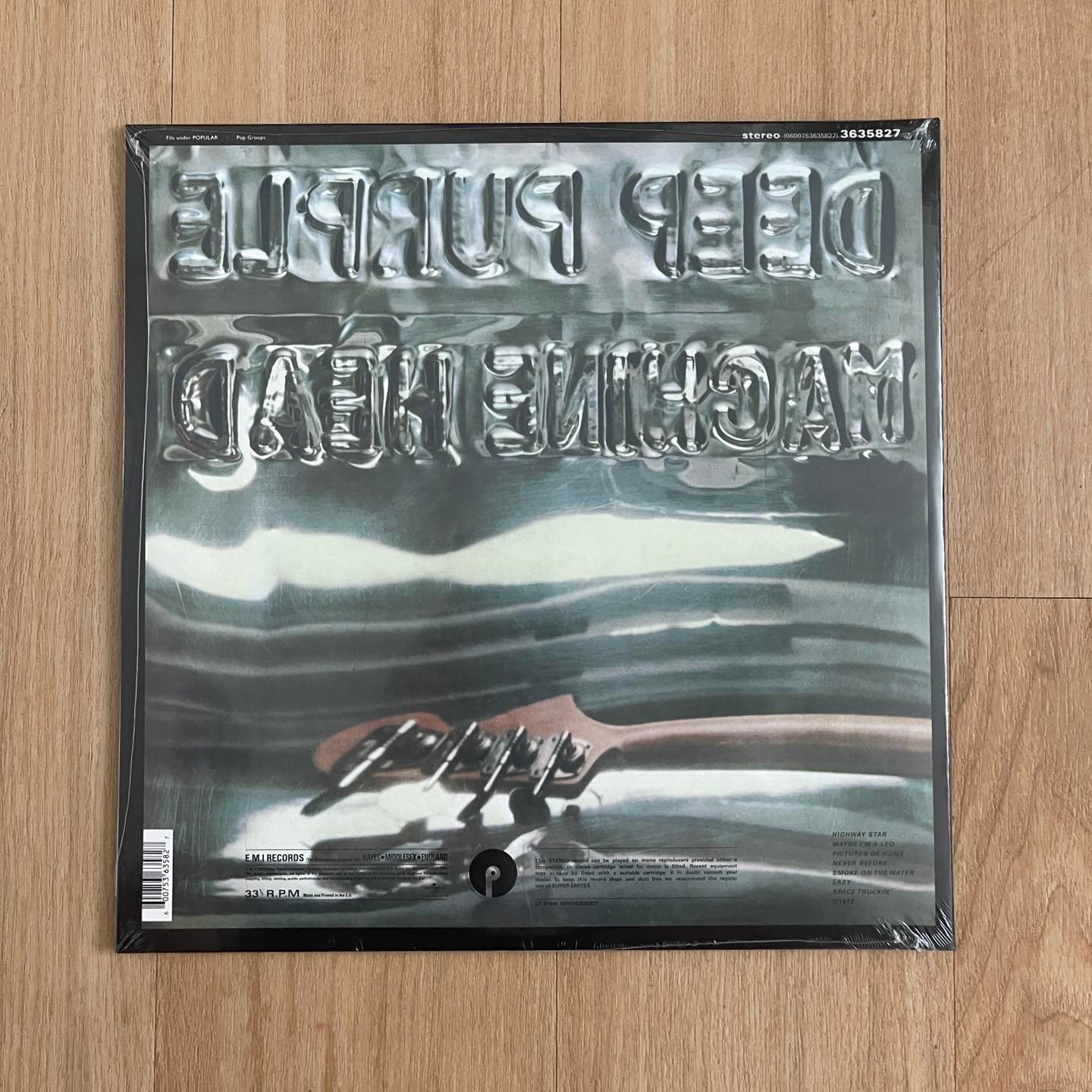 แผ่นเสียง Deep purple – Machine Head ,Black Vinyl, LP, Album, Reissue, Remastered แผ่นเสียงมือหนึ่ง ซีล