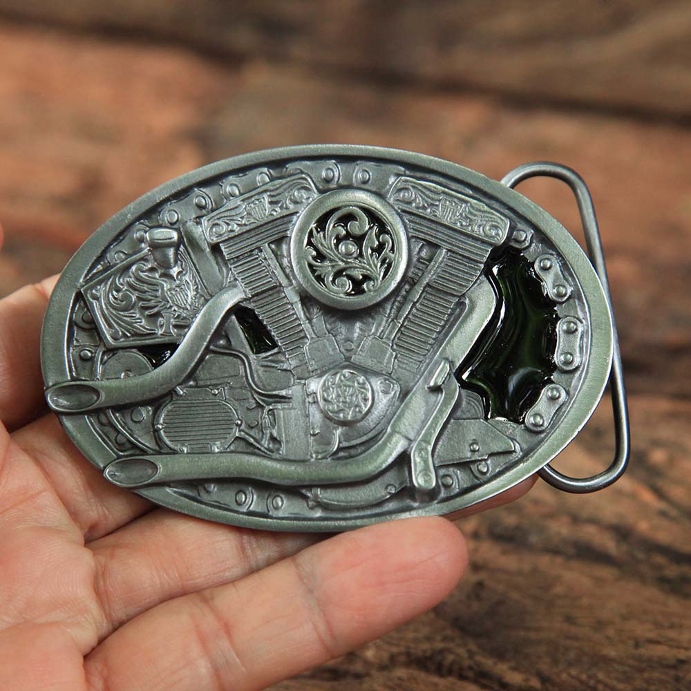 หัวเข็มขัด HARLEY MOTORCYCLE BELT Made in U.S.A. หัวเข็มขัดอย่างเดียวไม่มีสายหนัง ของใหม่ 1 131 กรัม