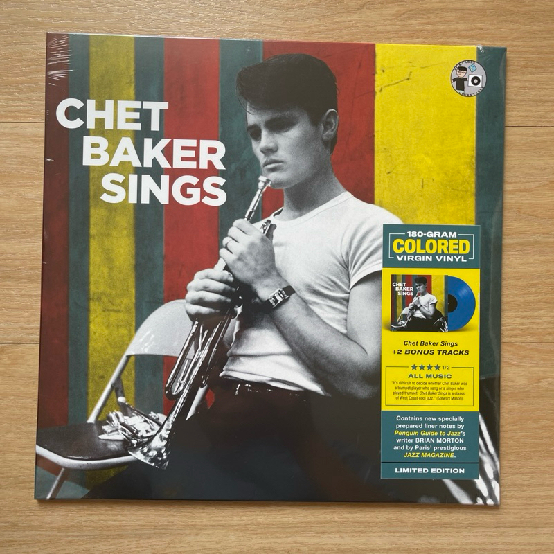 แผ่นเสียง Chet Baker Sings , Vinyl, LP, Album, Limited Edition, Blue Vinyl, 180g มือหนึ่ง ซีล