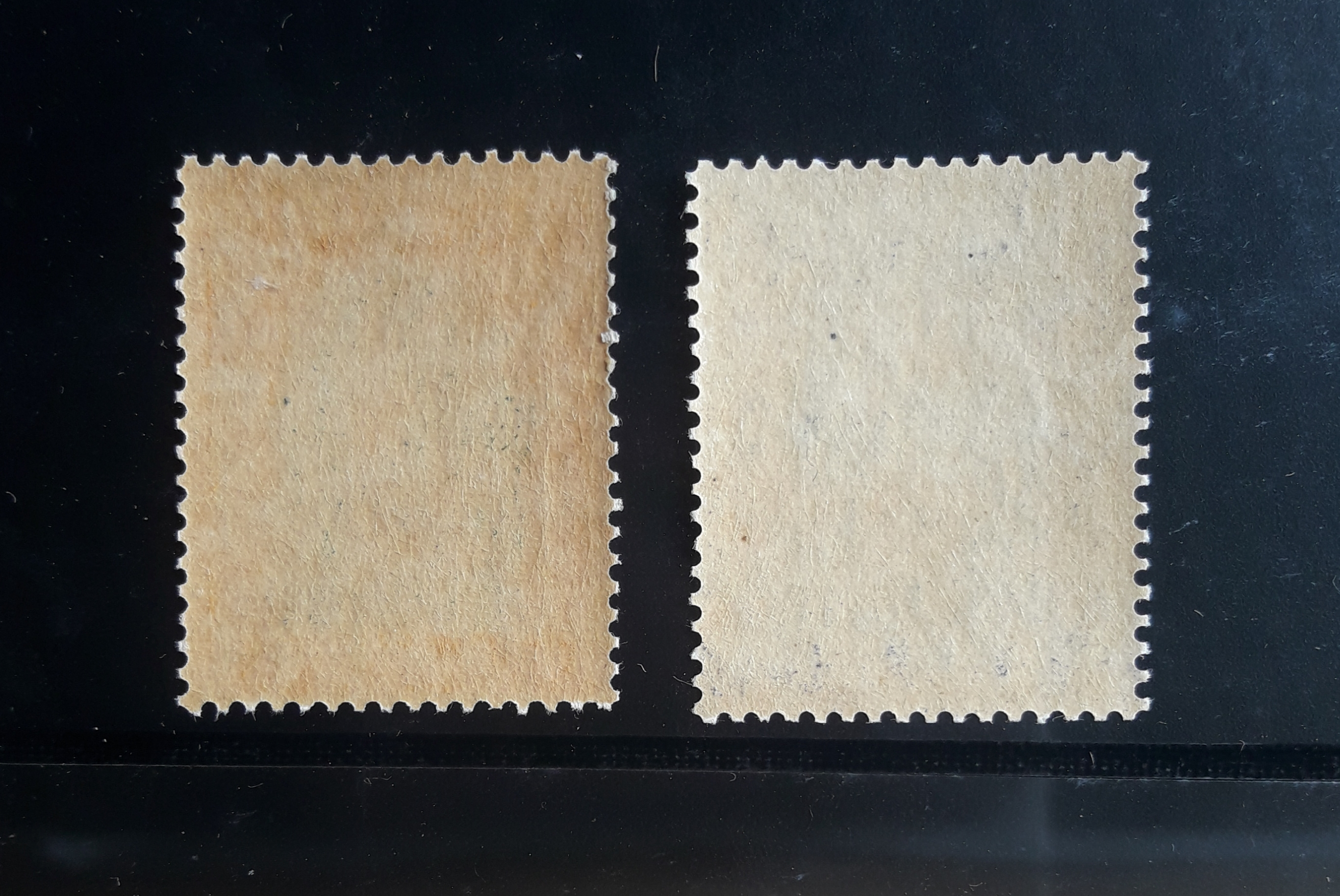 s3237-แสตมป์รัชกาลที่ 5 วัดแจ้ง ชุดชั่วคราว-แก้สตางค์ ปี 2458 Provisional Issue 1915 ครบชุด 2 ดวง ยังไม่ใช้ ราคาเบา หายาก น่าสะสมครับ