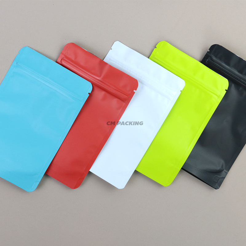 (50ใบ) ถุงซิป อลูมิเนียมฟอยล์ ทึบแสง เก็บกลิ่น เนื้อด้าน หนาพิเศษ