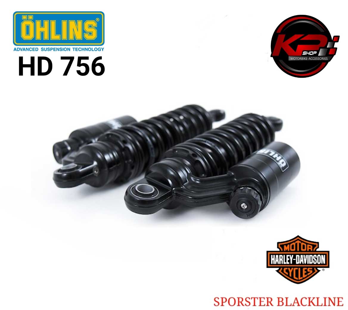 โช๊คหลัง OHLINS HD 756 (336mm) FOR HARLEY DAVIDSON SPORSTER BLACKLINE