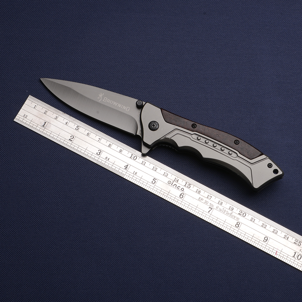 BN-20 มีดเดินป่า มีดพับพกพา มีดแคมปิ้ง มีดเดินป่าสวย Outdoor Tools Browning Folding Knife 1 330 กรัม ฺ์20-28 cm.