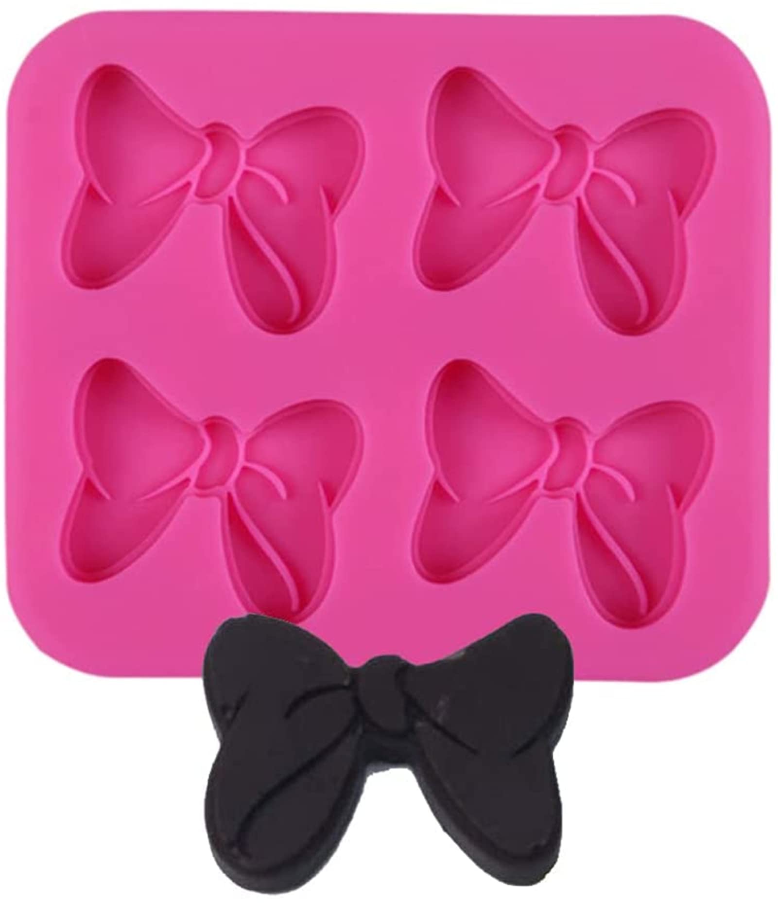 แม่พิมพ์ รูปโบว์ 4 ช่อง Ribbon silicone mold