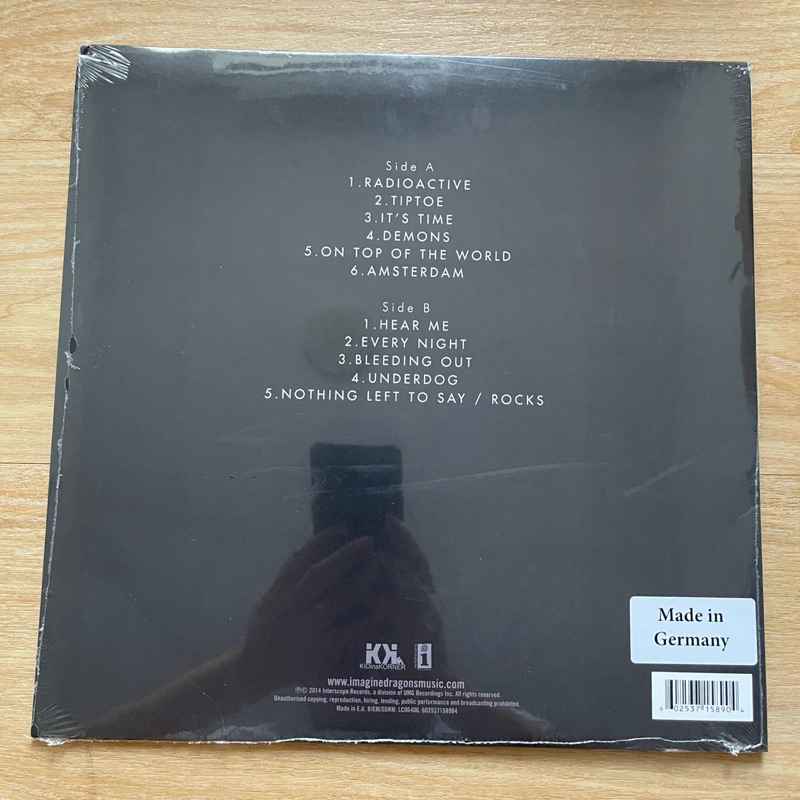 แผ่นเสียง Imagine Dragons Night Visions , Vinyl, LP, Album แผ่นเสียงมือหนึ่ง ซีล*ปกมีรอยพับ