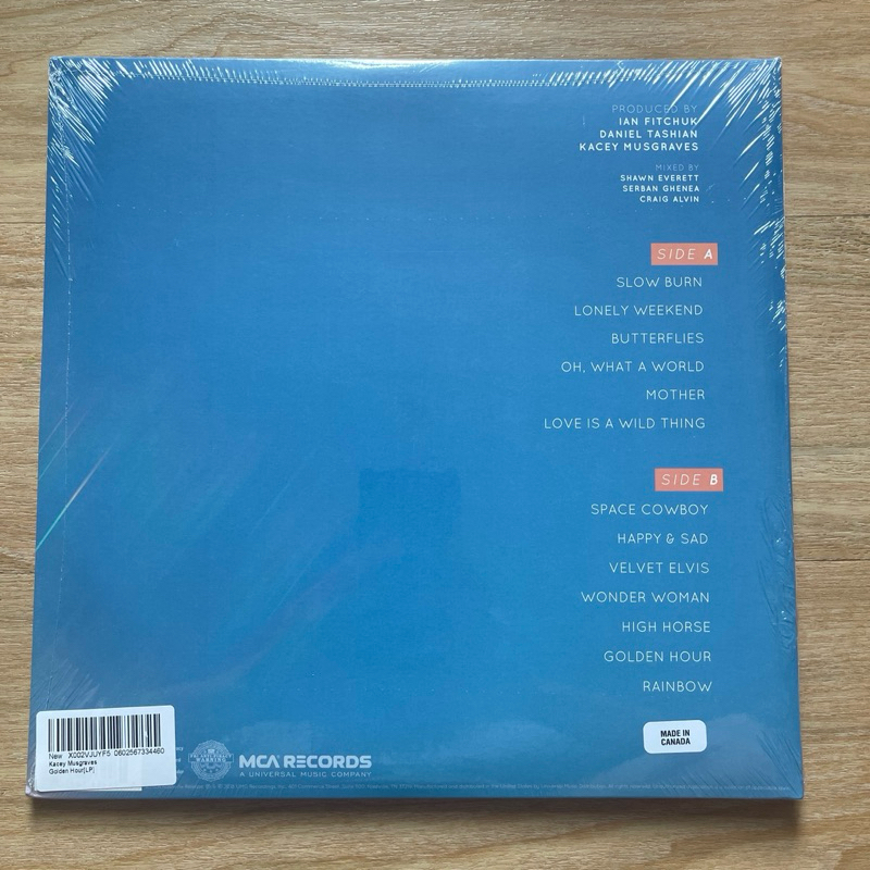 แผ่นเสียง Kacey Musgraves - Golden Hour , Vinyl, LP, Stereo, Gatefold, Clear ,มือหนึ่ง ซีล