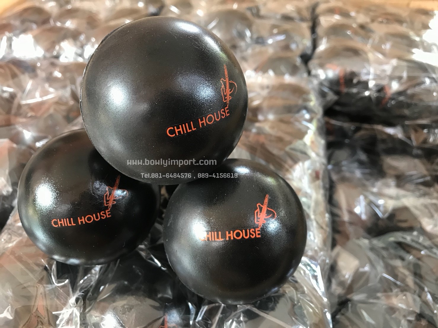 ผลิตลูกบอลบีบ บริหารมือ พร้อมโลโก้