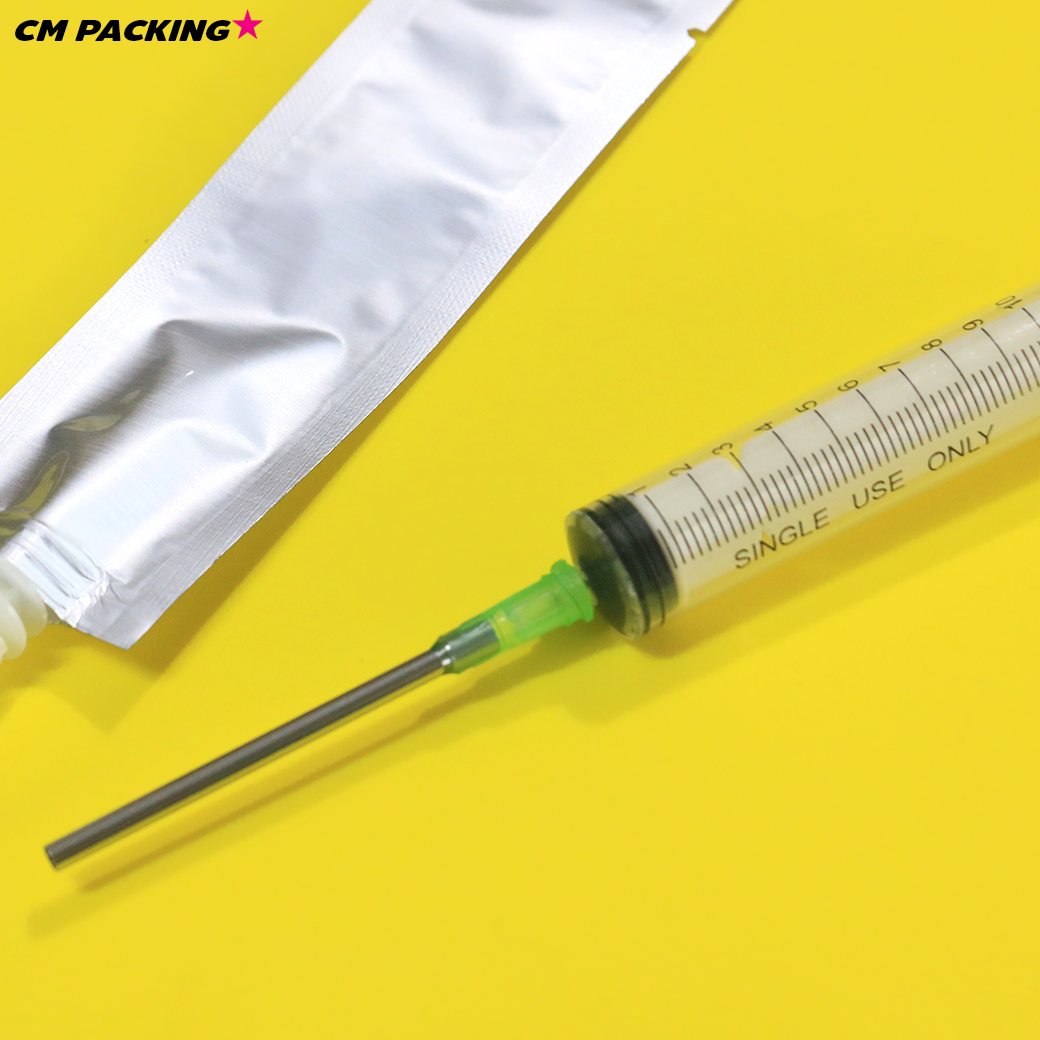 ซองเทสเตอร์ ฟอยล์ติดจุก ทึบแสง ขนาด 5 mL (แพ็ค 100 ใบ พร้อมฝา Mini 0.5 ซม.)