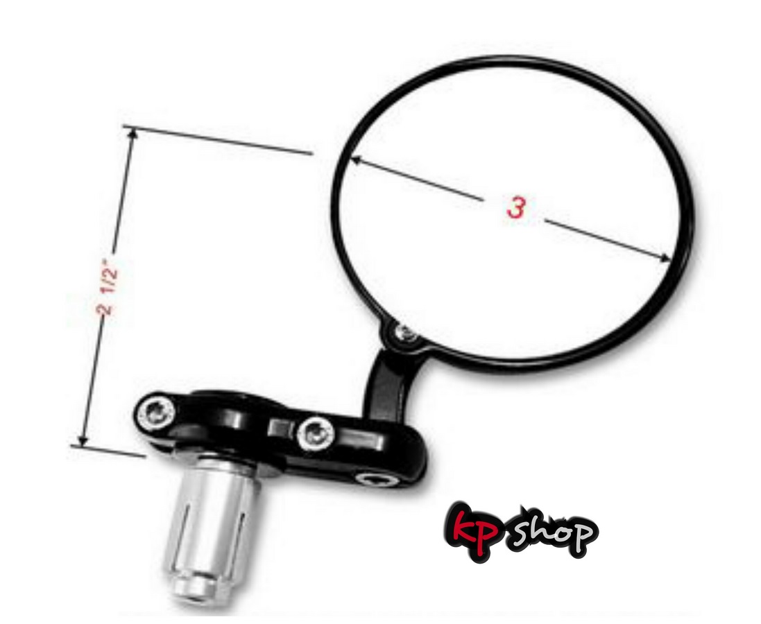 กระจกแต่งปลายแฮนด์ ทรงกลม