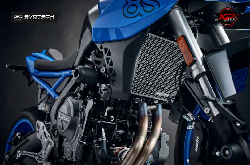 การ์ดหม้อน้ำ Evotech Radiator Guard - Suzuki GSX-8S (2023+)